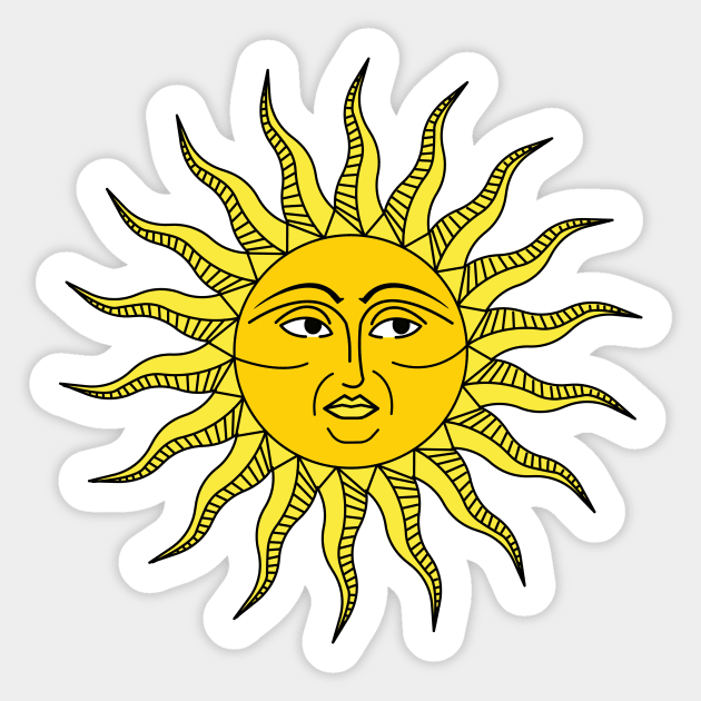 medieval sun. renaissance lines. Sticker by JJadx